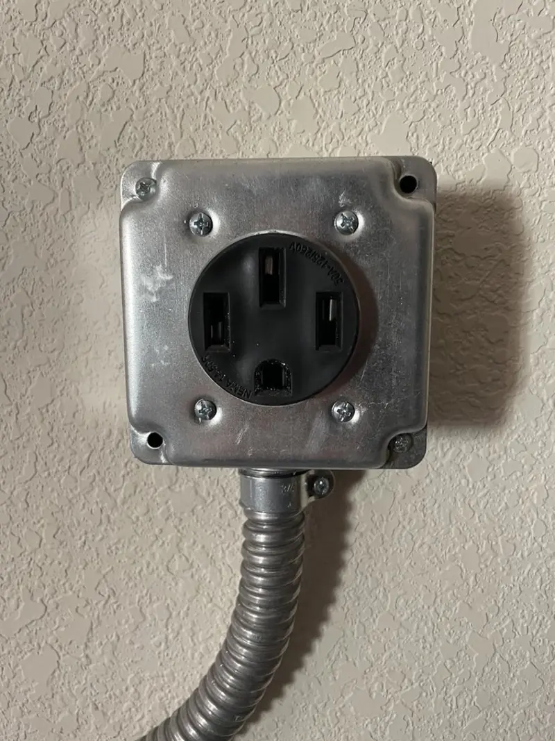 NEMA 14-50 outlet installed for Electrical Panel Upgrade in Country Club Estates